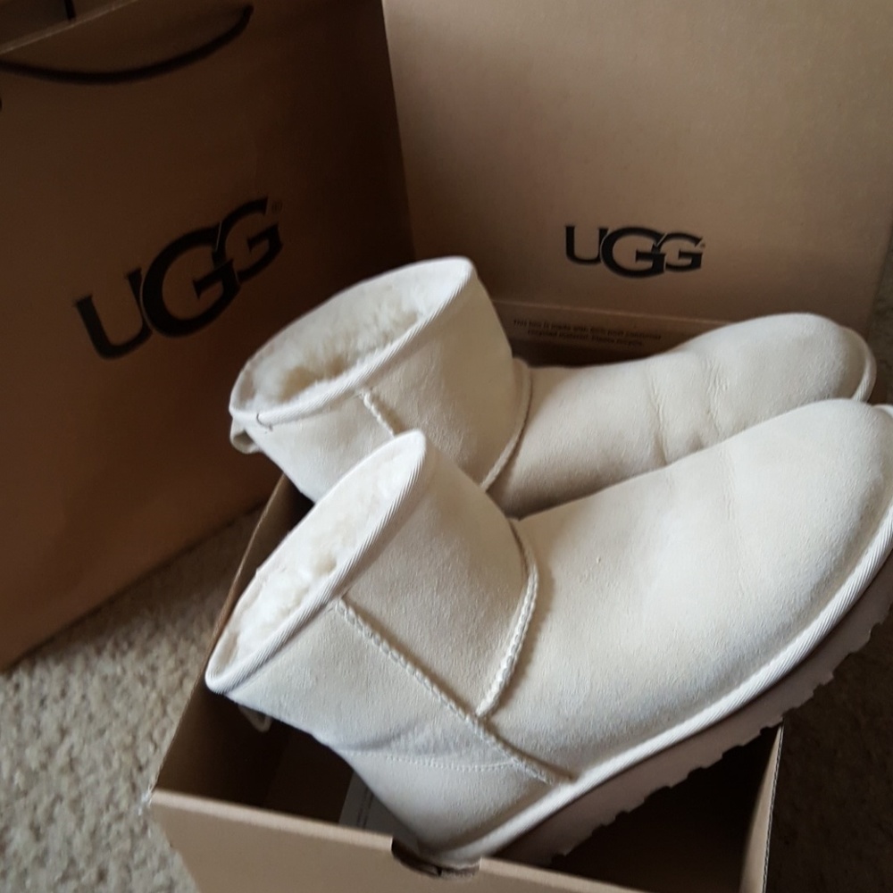 Authentic Ugg Cream Mini Boots - SOLD